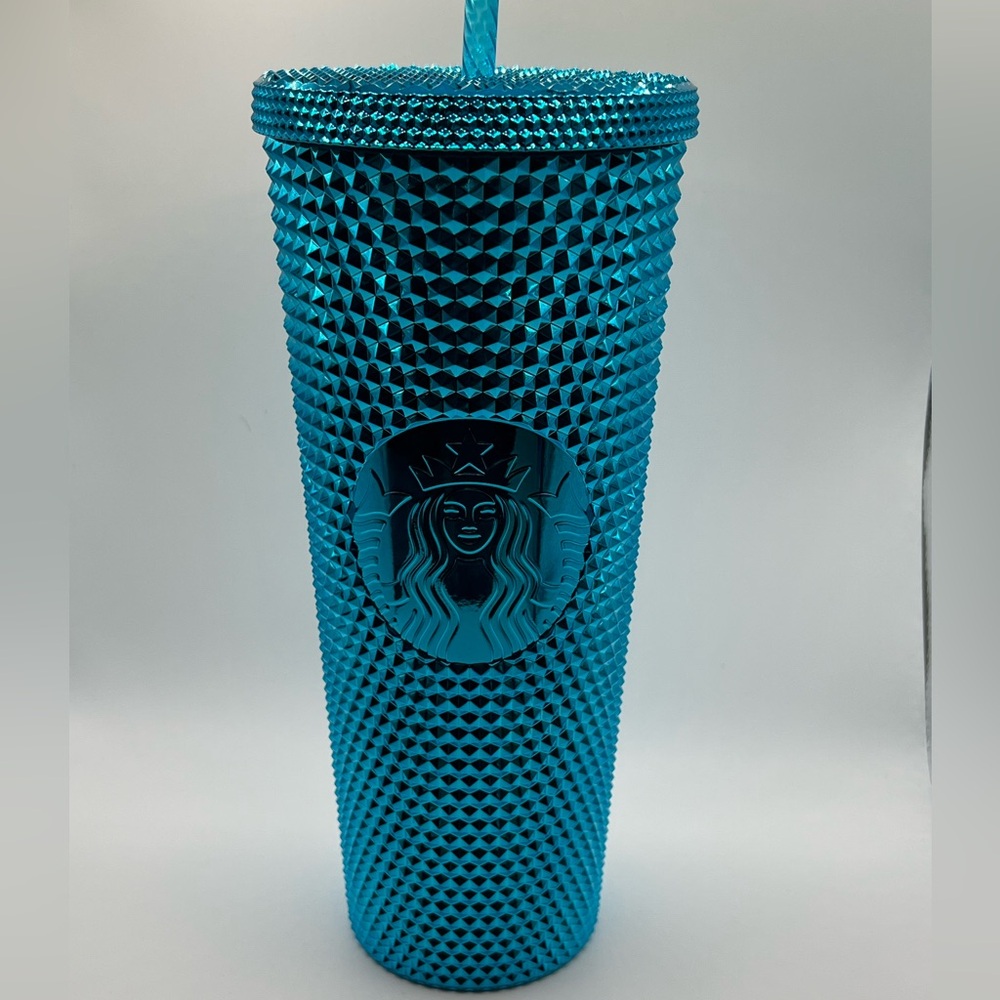 Starbucks metallic blue tumbler